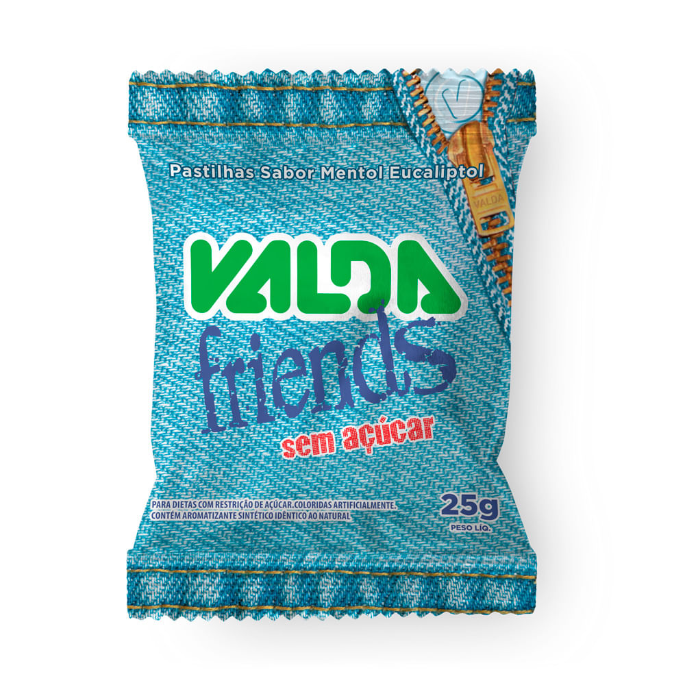 Pastilhas Valda Friends - Sem Açúcar - 25g